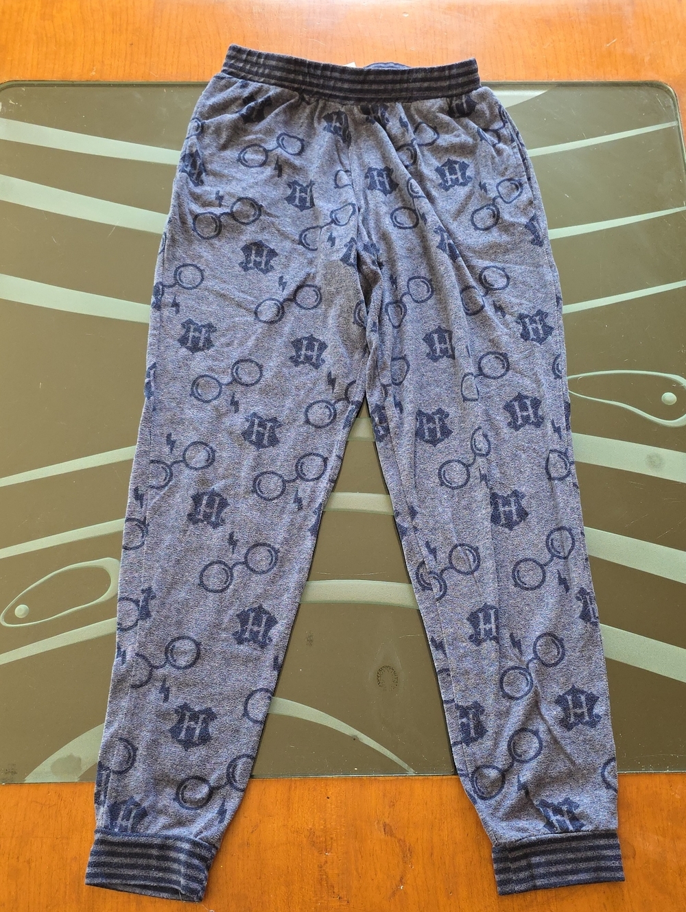 Women's Gray Harry-Inspired Printed Pajama Joggers
